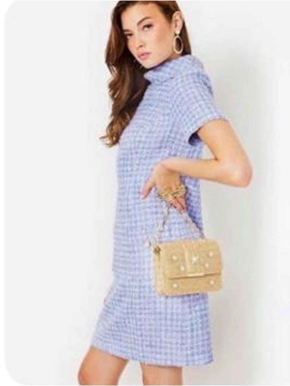 Lilly Pulitzer Tiessa boucle Classic Lavender Tweed Sheath Dress - Women - Picture 2 of 7